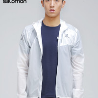 Salomon 萨洛蒙男款户外跑步皮肤风衣 XA HOODIE M