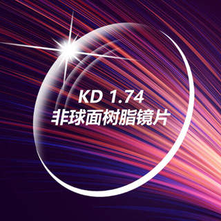 汉HAN联名KD 1.74非球面树脂镜片(定制片非防蓝光)
