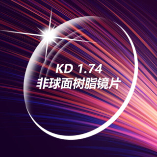 汉HAN联名KD 1.74非球面树脂镜片(定制片非防蓝光)
