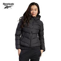 Reebok锐步运动健CN HD PT DOWN 女子户外黑色收腰羽绒夹克 IJH33