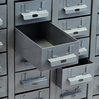 富路达 40抽铁抽屉零件柜工具盒抽屉柜元件柜 螺丝整理柜 小物品储物柜