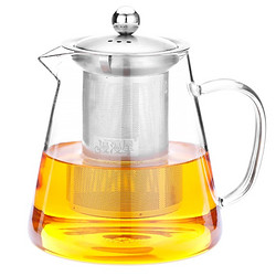 漫漫屋防爆耐热玻璃煮茶壶功夫红茶具不锈钢过滤泡茶杯家用水壶