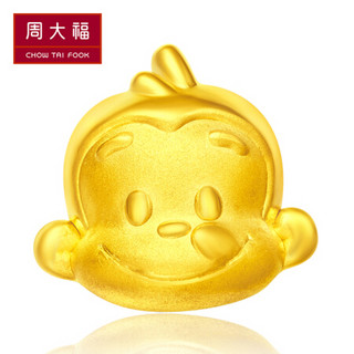 周大福 猴猴美 定价足金黄金转运珠/吊坠 R16729 1680元