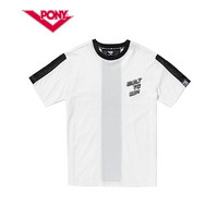 PONY短袖波尼男T恤夏季圆领运动时尚休闲透气上衣92M2AT10 白色 XL