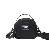PONY水桶包波尼男女背包2020新品运动挎包时尚大容量休闲包03U3AB08 黑色