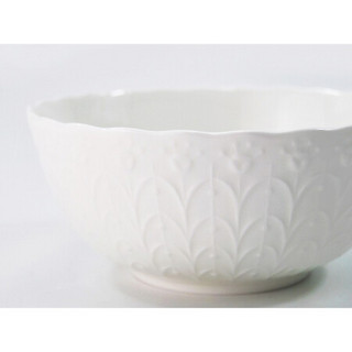 NARUMI 鸣海 日本NARUMI/鸣海Silky White 碗（3只装）14cm/17cm纯白碗  骨瓷面碗 14cm碗3只装