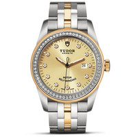 帝舵(TUDOR)-骏珏系列日历型 自动机械女表 53023-68033香槟色71钻