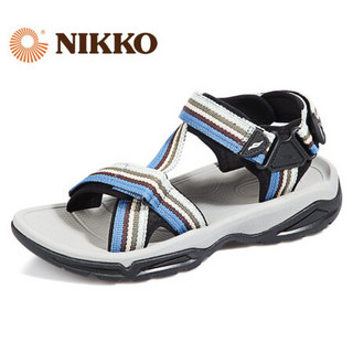 日高（NIKKO）新品户外凉鞋男 夏季防滑沙滩鞋软底涉水鞋溯溪鞋 蓝色 44