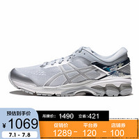 ASICS亚瑟士男跑步鞋稳定透气 GEL-KAYANO26 1011A761-020铂金款 灰色/银色 39