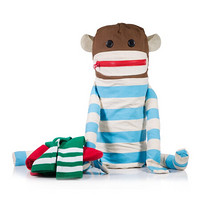SUCK UK 创意臭袜子猴脏衣袋居家旅行收纳脏衣收纳 彩色小猴衣物收纳