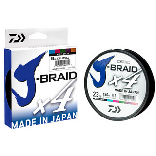 达亿瓦（DAIWA） J-BRAID 4A 日本原装4编 PE线 路亚线 筏钓线 海钓鱼线 大马力线 150米 2号