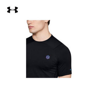 安德玛官方UA RUSH HeatGear男子运动紧身衣Under Armour1353449 黑色001 XL