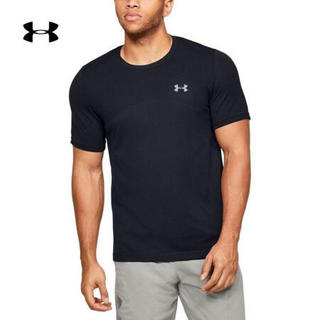 安德玛官方UA Seamless男子运动短袖T恤Under Armour1351449 黑色001 XL