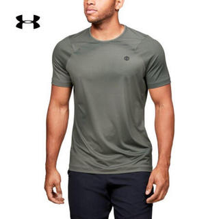 安德玛官方UA RUSH男子印花短袖运动T恤Under Armour1351559 绿色388 M