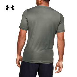 安德玛官方UA RUSH男子印花短袖运动T恤Under Armour1351559 绿色388 M