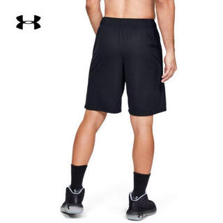 安德玛官方UA Baseline男子10英寸运动篮球短裤Under Armour1351285 黑色001 L