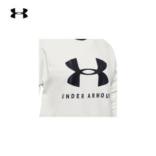 安德玛官方UA Sportstyle女童运动圆领卫衣Under Armour1351680 白色112 童S