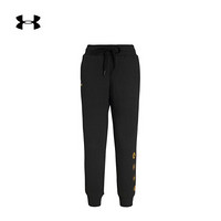 安德玛官方UA 女子新春系列抓绒运动长裤Under Armour1353342 黑色001 M