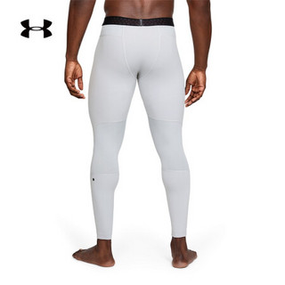 安德玛官方UA RUSH ColdGear男子运动紧身裤Under Armour1345210 灰色011 L