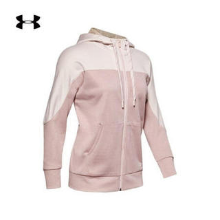 安德玛官方UA Recover女子运动拉链外套Under Armour1351930 粉色667 L