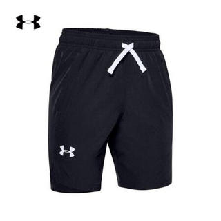 安德玛官方UA Woven男童运动短裤Under Armour1351766 黑色001 童XS