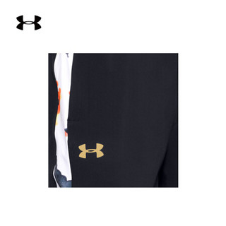 安德玛官方UA Upstream Camo女子梭织运动长裤Under Armour1355240 黑色001 XL