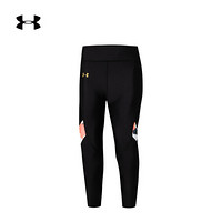 安德玛官方UA Upstream Camo女子印花运动紧身裤Under Armour1355611 黑色001 XL