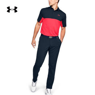 安德玛官方UA Performance男子运动Polo衫Under Armour1355485 深蓝色409 L