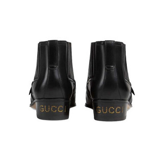 GUCCI 古驰 女士短筒踝靴 572992 06F00 1000 黑色 39.5