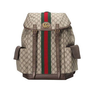 GUCCI 古驰 OPHIDIA系列 男士双肩包 598140 HUHAT 8564 米色