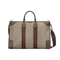 GUCCI 古驰 OPHIDIA系列 Maison联名 男士旅行包 598152 K5IZT 8340 米色/乌木色 大号