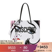 奢侈品 莫斯奇诺MOSCHINO女包手提包人物印花双手柄小牛皮29*14*30CM