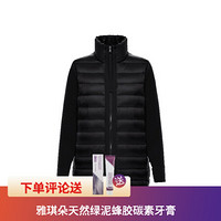 Moncler蒙口女装 纯羊毛 经编针织开衫  填充羽毛 黑色 XS