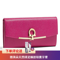 Ferragamo菲拉格慕女包钱包精致小巧Gancini细节金色抛光22D150 714926