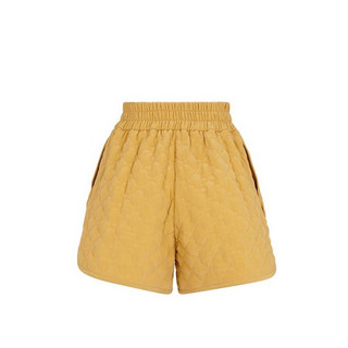 FENDI芬迪女士短裤黄色绗缝中式绉绸休闲时尚FR6259AC4QF1AKV 黄色 36
