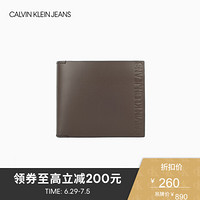 CK JEANS   春夏  男士Logo简约短 钱包 HP1044S5100 488-棕色 ST