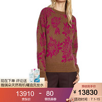 Ferragamo菲拉格慕女装毛衣明亮对比色设计柔软羊毛材质11D607 718107 XS