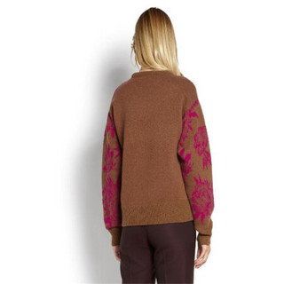 Ferragamo菲拉格慕女装毛衣明亮对比色设计柔软羊毛材质11D607 718107 XS