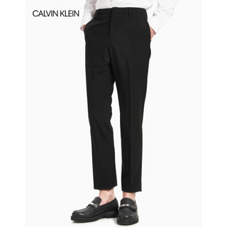 CK CALVIN KLEIN 2020春夏新款男装 可水洗羊毛小脚裤西裤 M2352W153 010-黑色 30