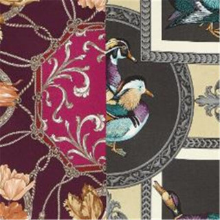 Ferragamo菲拉格慕女士围巾花卉图案设计精致现代色彩317770 714714