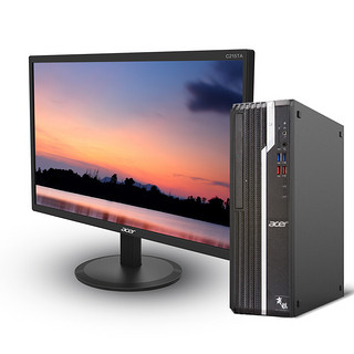 acer 宏碁 商祺 SQX4270 23.8英寸 台式机 黑色(酷睿i5-9400、GT730、8GB、1TB HDD、风冷)