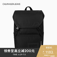 CK JEANS 2020春夏款 男装品牌Logo休闲双肩背提包 HH2227K9900 001-黑色