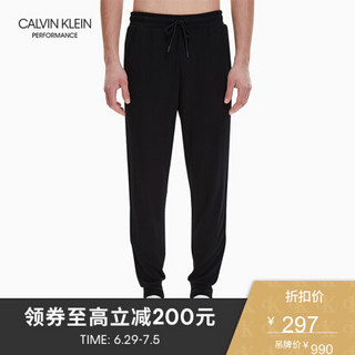 CK PERFORMANCE   春夏  男士撞色条饰运动休闲裤 4MS9P654 007-黑色 L