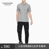 CK PERFORMANCE2020春夏款 男装休闲运动翻领Polo衫T恤4MS9K280 077-灰色 M