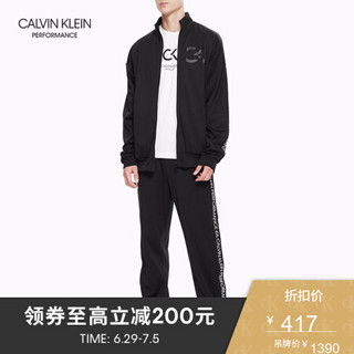 CK PERFORMANCE   春夏  男士Logo印花立领休闲卫衣外套 4MS9J438 007-黑色 XL