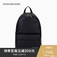 CK JEANS 2020春夏款 男包品牌Logo休闲双肩背提包 HH2008Q3800 001-黑色