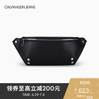 CK JEANS 2020春夏款 女包Logo轻便时尚腰包背提包DH2115Q5700 001-黑色
