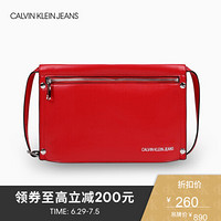 CK JEANS   女士Logo时尚休闲手拿包 DP1172Q4000 608-红色 ST