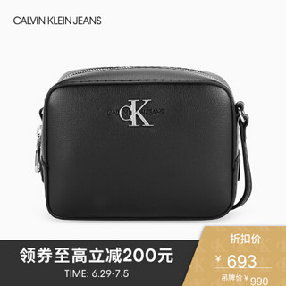 CK JEANS 2020春夏款 女包Logo简约时尚手提包 DH2138Q4100 001-黑色 ST