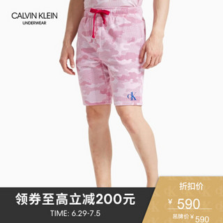 CK UNDERWEAR 2020春夏款 男装抽绳中裤家居裤NM1886 LP8-粉色 L